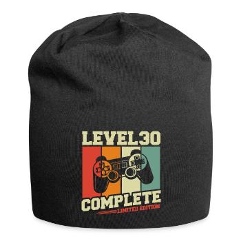 Cadeau d’anniversaire 30 - Niveau 30 Complet - Bonnet en jersey - noir - Devant