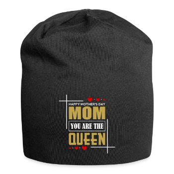 Happy Mothers Day - Jersey-Beanie - Schwarz - Vorne