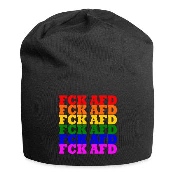 Fck afd - Jersey-Beanie - Schwarz - Vorne