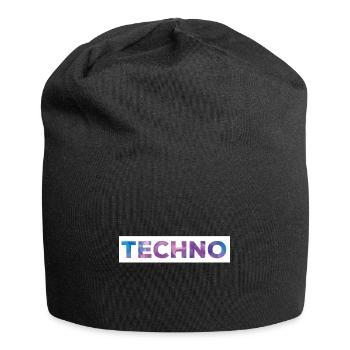 Techno - Jersey-Beanie - Schwarz - Vorne