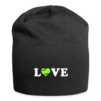 Ich liebe Padel - Jersey-Beanie - Schwarz - Vorne