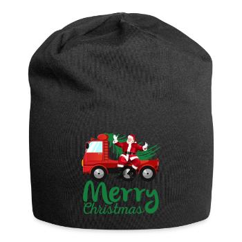 CAMION PAPA NOEL - Bonnet en jersey - noir - Devant
