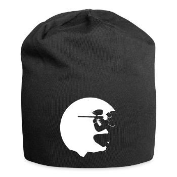Paintball Gotcha Paintballspieler Markierer - Jersey-Beanie - Schwarz - Vorne