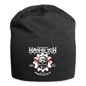 EBM - Reisegruppe Hässlich - Jersey-Beanie - Schwarz - Vorne
