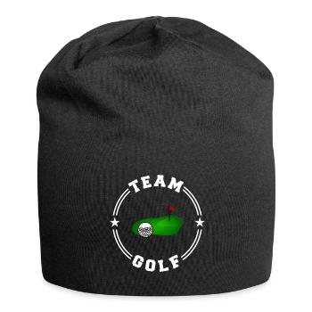 TEAM GOLF College Round W - Jersey Beanie - black - Front