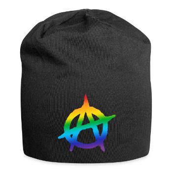 Anarchie Ein Logo LGBT - Jersey-Beanie - Schwarz - Vorne