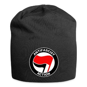 Logo de l’Action antifasciste - Bonnet en jersey - noir - Devant