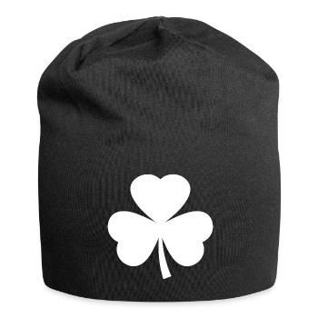 kleeblatt - Jersey-Beanie - Schwarz - Vorne