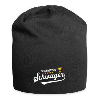 Schwager Bester Bruder Brother in Law Schwäger - Jersey-Beanie - Schwarz - Vorne