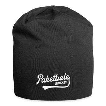 Paketbote in Rente Bote Rentner Renteneintritt - Jersey-Beanie - Schwarz - Vorne