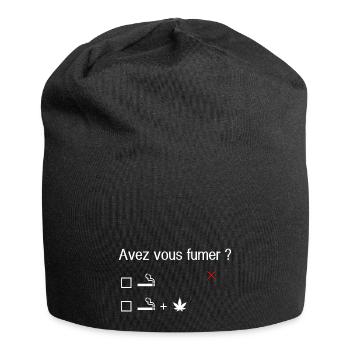 AVEZ VOUS FUMER - Bonnet en jersey - noir - Devant