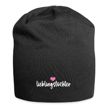 Lieblings Tochter Kind Mädchen Lieblingstochter - Jersey-Beanie - Schwarz - Vorne