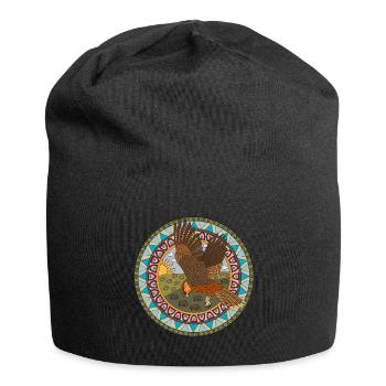 Indian Zodiac Hawk - Jersey Beanie - black - Front