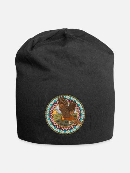 Faucon du zodiaque indien - Bonnet en jersey - noir