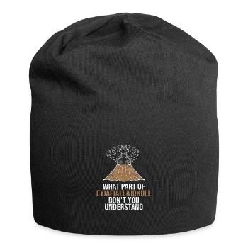 Quelle partie d'Eyjafjallajokull ne comprenez-vous pas - Bonnet en jersey - noir - Devant