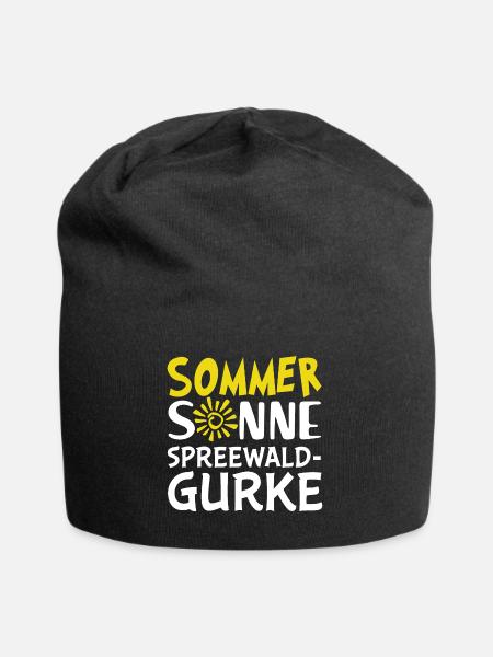 Sommer Sonne Spreewaldgurke - Jersey-Beanie - Schwarz