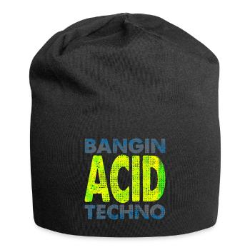 Acid Techno Avin It !! Bangin ACID Techno - Jersey Beanie - black - Front
