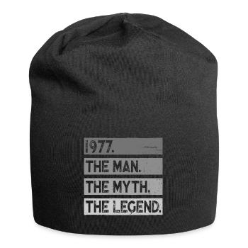 Born 1977 Man Myth Legend Birthday - Jersey Beanie - black - Front