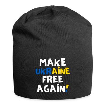 Free Ukraine - Jersey Beanie - black - Front