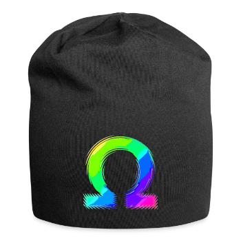 Oméga| icône | Alphabet grec - Bonnet en jersey - noir - Devant
