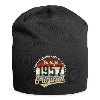 1957 Born Vintage Birthday Retro - Bonnet en jersey - noir - Devant