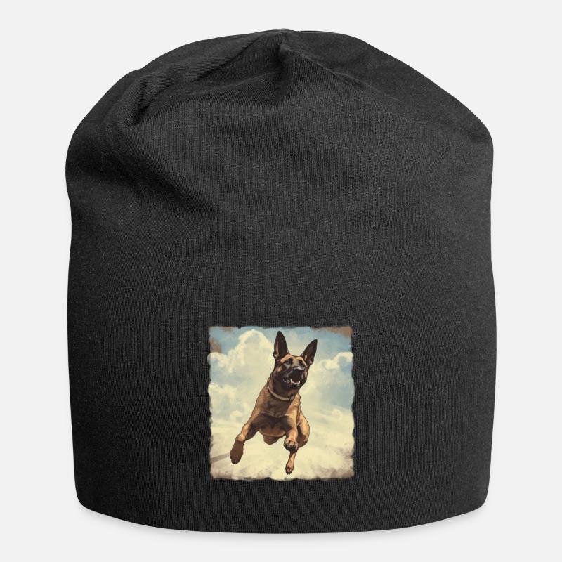 Belgian Shepherd Vintage - Jersey Beanie - black