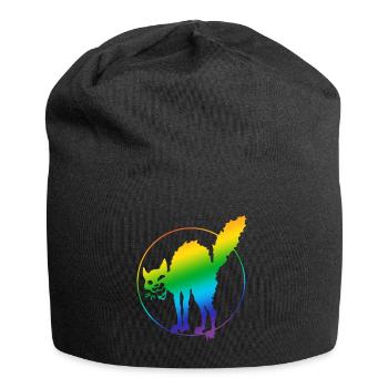 Anarchy Cat LGBT - Jersey Beanie - black - Front