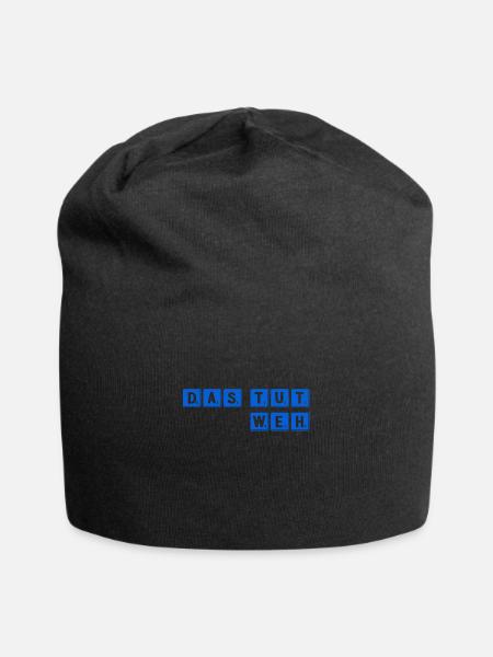 das tut weh - Jersey-Beanie - Schwarz
