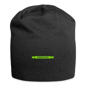ich bleibe meinen Prinzipien treu - Jersey-Beanie - Schwarz - Vorne