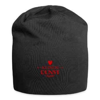 ich habe keinen richtigen Plan - Jersey-Beanie - Schwarz - Vorne