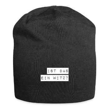 ist das ein Scherz? - Jersey-Beanie - Anthrazit - Vorne