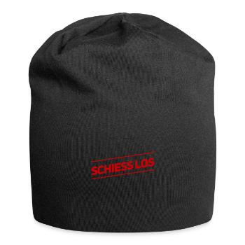 du kannst loslegen - Jersey-Beanie - Schwarz - Vorne