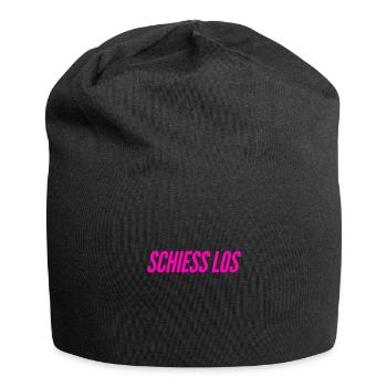 du kannst starten - Jersey-Beanie - Schwarz - Vorne