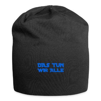 alle tun es - Jersey-Beanie - Schwarz - Vorne
