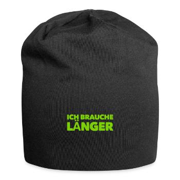 Geschwindigkeit ist nicht alles - Jersey-Beanie - Schwarz - Vorne