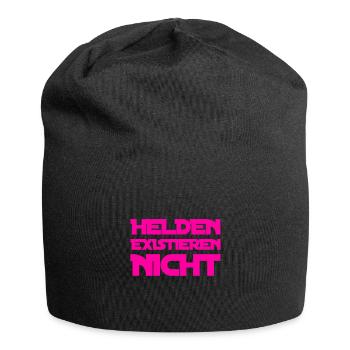 Helden waren gestern - Jersey-Beanie - Schwarz - Vorne