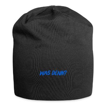 was willst du denn? - Jersey-Beanie - Schwarz - Vorne