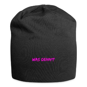 was ist denn los? - Jersey-Beanie - Schwarz - Vorne