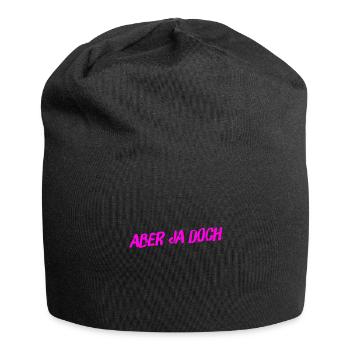 ich sage ja - Jersey-Beanie - Schwarz - Vorne