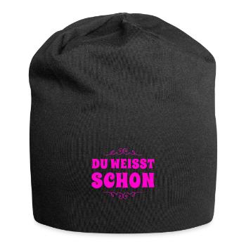 wir verstehen uns - Jersey-Beanie - Schwarz - Vorne