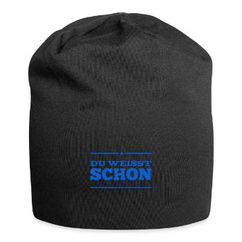 ist doch klar - Jersey-Beanie - Schwarz - Vorne