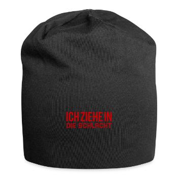 auf in den Kampf - Jersey-Beanie - Schwarz - Vorne