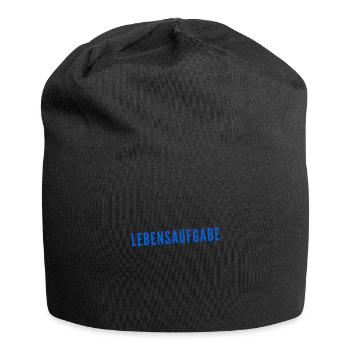 das gibt mir einen Sinn - Jersey-Beanie - Schwarz - Vorne