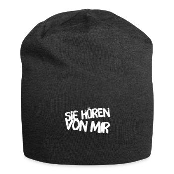 wir haben ein Problem - Jersey-Beanie - Anthrazit - Vorne