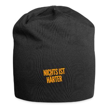 nichts ist härter - Jersey-Beanie - Schwarz - Vorne