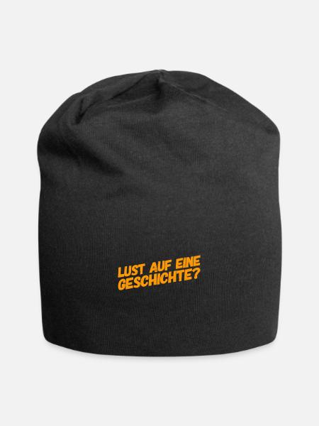 Geschichte? - Jersey-Beanie - Schwarz