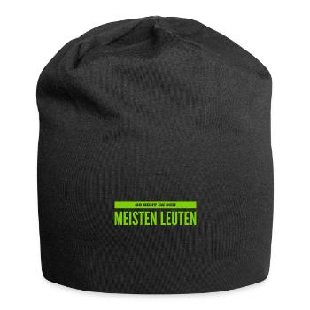 So geht es einer Menge Menschen - Jersey-Beanie - Schwarz - Vorne