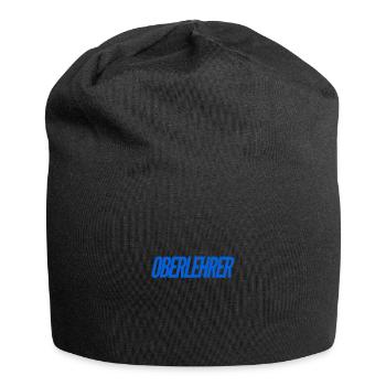 vor dir steht ein Besserwisser - Jersey-Beanie - Schwarz - Vorne