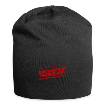 ich musste es testen - Jersey-Beanie - Schwarz - Vorne