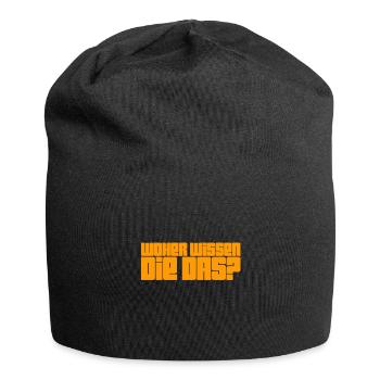 woher wissen die das? - Jersey-Beanie - Schwarz - Vorne